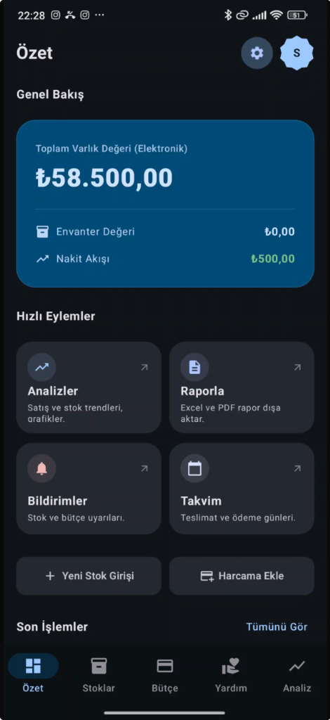 Stockla Android Uygulaması